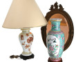 CHINE - Vase en porcelaine à décor d'ois