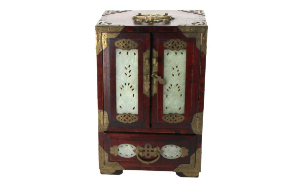 CHINE Xxème - Serre-bijoux en bois et la