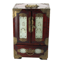 CHINE Xxème - Serre-bijoux en bois et la