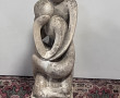 Sculpture contemporaine "Couple enlacé",