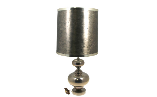 Lampe années 70 en métal, piètement en f