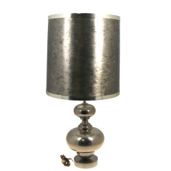 Lampe années 70 en métal, piètement en f