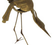 HERON - Sujet décoratif en laiton, signé