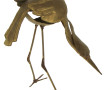 HERON - Sujet décoratif en laiton, signé