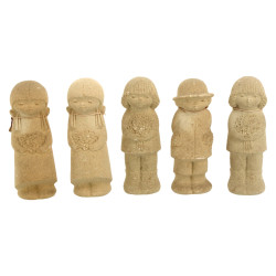 5 figurines enfantines, sculptures de Ma