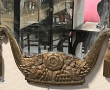 Miroir ART DECO entourage en métal à pat