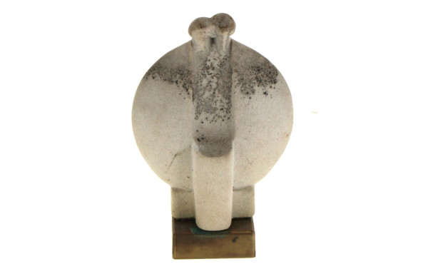 "Couple", sculpture moderniste de Marbel