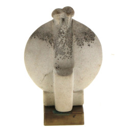 "Couple", sculpture moderniste de Marbel