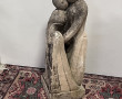 Sculpture contemporaine "Couple enlacé",