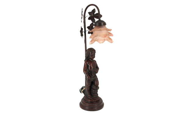 Lampe dans le goût de l'ancien en résine