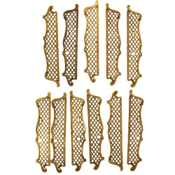Ensemble de plaques de porte en métal do