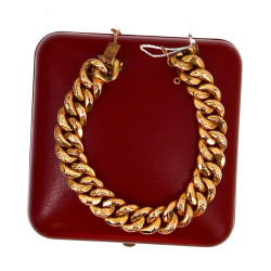 Bracelet maille gourmette vintage en FIX