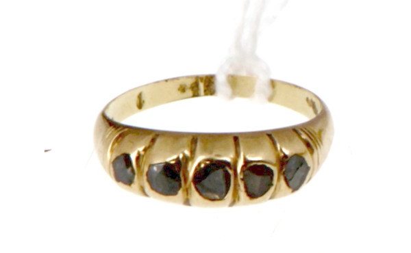 Bague jonc en or jaune 18 cts (plus de t