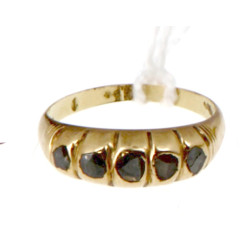 Bague jonc en or jaune 18 cts (plus de t