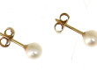 Puces d'oreilles avec perles de culture,