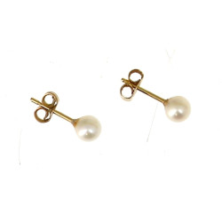 Puces d'oreilles avec perles de culture,