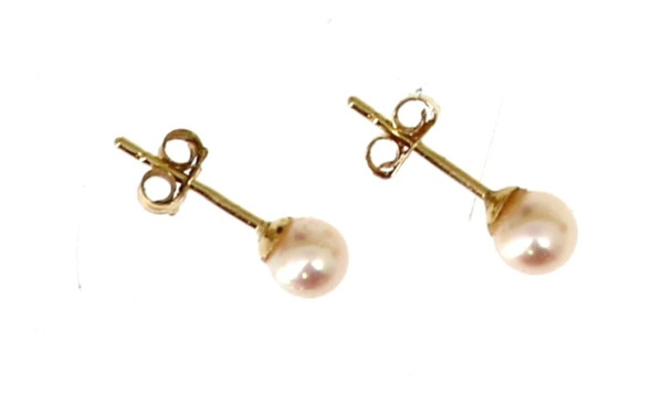 Puces d'oreilles avec perles de culture,