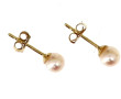 Puces d'oreilles avec perles de culture,