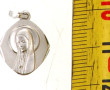 Médaille de la Vierge en or gris 9 cts, 