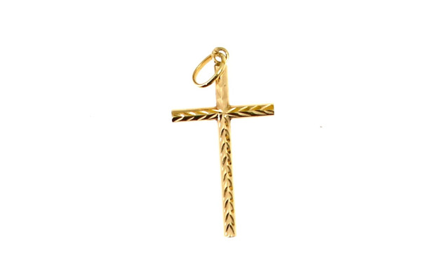 Pendentif croix en or jaune 18 carats, p