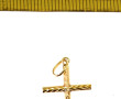 Pendentif croix en or jaune 18 carats, p
