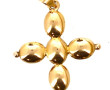 Pendentif croix en or jaune 18 cts, poin