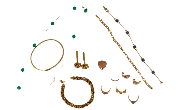 Joli lot de bijoux fantaisie en plaqué o