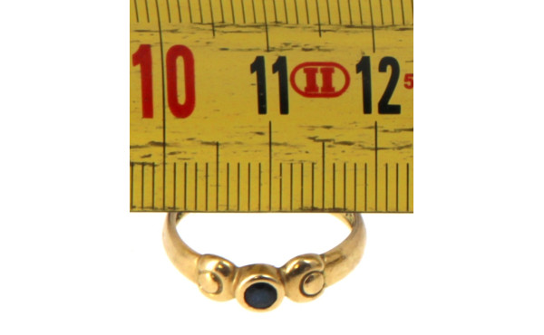 Bague en or jaune 18 cts, poinçon tête d