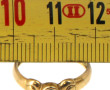 Bague en or jaune 18 cts, poinçon tête d