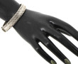 Bracelet ligne en or gris 18 cts, poinço