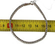 Bracelet ligne en or gris 18 cts, poinço
