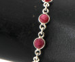 Bracelet ligne en argent 925ème serti de