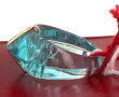 BACCARAT - Bague jonc en cristal bleu ci