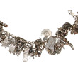 Bracelet en argent avec nombreuses brelo
