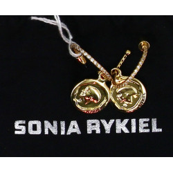 SONIA RYKIEL - Paire de BO style 1/2 cré
