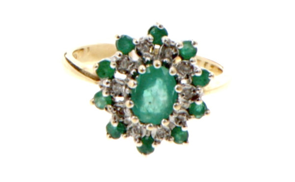 Bague en or jaune 18 cts, poinçon tête d
