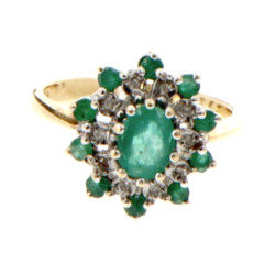 Bague en or jaune 18 cts, poinçon tête d