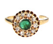 Bague en or jaune 14 carats, sertie d'un