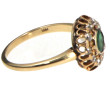 Bague en or jaune 14 carats, sertie d'un