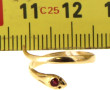 Petite bague serpent ancienne en or jaun