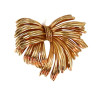 Broche années 60 en plaqué or de marque 