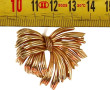 Broche années 60 en plaqué or de marque 