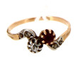 Bague ancienne style "toi et moi", deux 