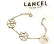 LANCEL - Bracelet en métal couleur argen