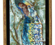 M. MORO (Xxème) "Paon branché", tableau 