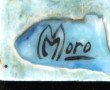 M. MORO (Xxème) "Paon branché", tableau 