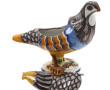 Saucière en faïence polychrome en forme 