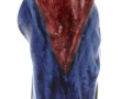 "Ste Anne", statuette en faïence polychr