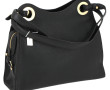 LANCEL - Sac à main en cuir noir à deux 