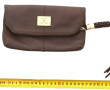 LANCEL - Pochette de dame en cuir taupe,